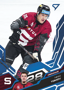 Nino Tomov Sparta Tipsport ELH 2025/26 SportZoo 2. serie Azure Blue #271
