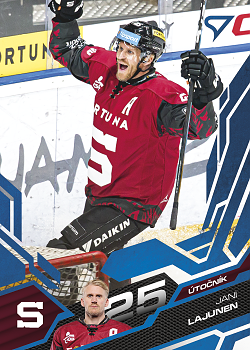 Jani Lajunen Sparta Tipsport ELH 2025/26 SportZoo 2. serie Azure Blue #273