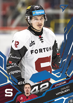 David Vitouch Sparta Tipsport ELH 2025/26 SportZoo 2. serie Azure Blue #275