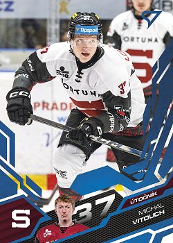 Michal Vitouch Sparta Tipsport ELH 2025/26 SportZoo 2. serie Azure Blue #276