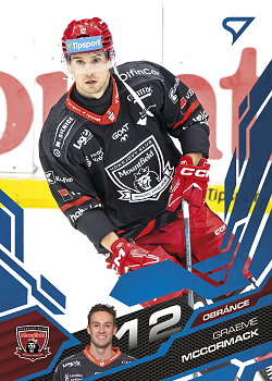 Graeme McCormack Hradec Kralove Tipsport ELH 2025/26 SportZoo 2. serie Azure Blue #280
