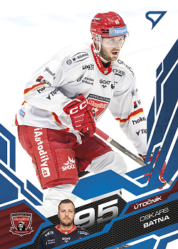 Oskars Batna Hradec Kralove Tipsport ELH 2025/26 SportZoo 2. serie Azure Blue #282