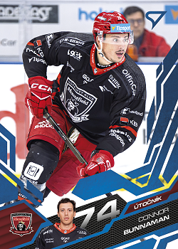 Connor Bunnaman Hradec Kralove Tipsport ELH 2025/26 SportZoo 2. serie Azure Blue #283