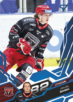 Pavel Simek Hradec Kralove Tipsport ELH 2025/26 SportZoo 2. serie Azure Blue #286