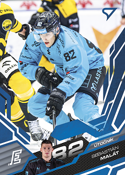 Sebastian Malat Karlovy Vary Tipsport ELH 2025/26 SportZoo 2. serie Azure Blue #292