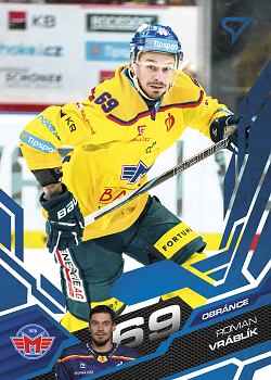 Roman Vrablik Ceske Budejovice Tipsport ELH 2025/26 SportZoo 2. serie Azure Blue #295