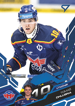 Tomas Chlubna Ceske Budejovice Tipsport ELH 2025/26 SportZoo 2. serie Azure Blue #296