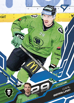Carl Berglund Mlada Boleslav Tipsport ELH 2025/26 SportZoo 2. serie Azure Blue #304
