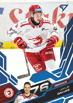 Jakub Galvas Trinec Tipsport ELH 2025/26 SportZoo 2. serie Azure Blue #309