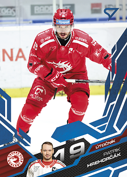 Patrik Hrehorcak Trinec Tipsport ELH 2025/26 SportZoo 2. serie Azure Blue #312
