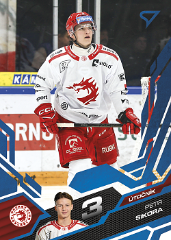 Petr Sikora Trinec Tipsport ELH 2025/26 SportZoo 2. serie Azure Blue #314