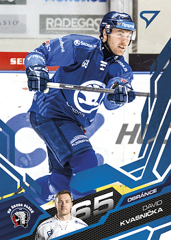 David Kvasnicka Plzen Tipsport ELH 2025/26 SportZoo 2. serie Azure Blue #324