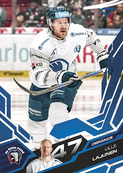 Ville Lajunen Plzen Tipsport ELH 2025/26 SportZoo 2. serie Azure Blue #325