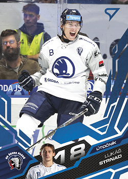 Lukas Strnad Plzen Tipsport ELH 2025/26 SportZoo 2. serie Azure Blue #329