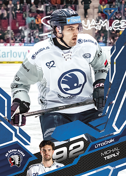 Michal Teply Plzen Tipsport ELH 2025/26 SportZoo 2. serie Azure Blue #330