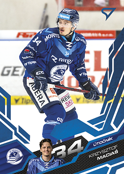 Krzysztof Macias Vitkovice Tipsport ELH 2025/26 SportZoo 2. serie Azure Blue #343