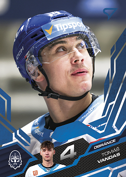 Tomas Vandas Kladno Tipsport ELH 2025/26 SportZoo 2. serie Azure Blue #348