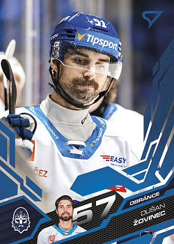 Dusan Zovinec Kladno Tipsport ELH 2025/26 SportZoo 2. serie Azure Blue #349