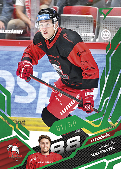 Jakub Navratil Olomouc Tipsport ELH 2025/26 SportZoo 2. serie Emerald Green /50 #360