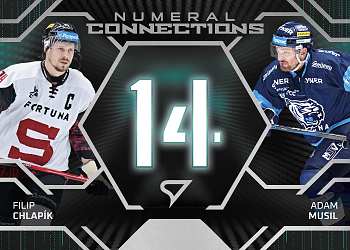 Chlapik - Musil Sparta - Liberec Tipsport ELH 2025/26 SportZoo 2. serie Numeral Connections #NC-05