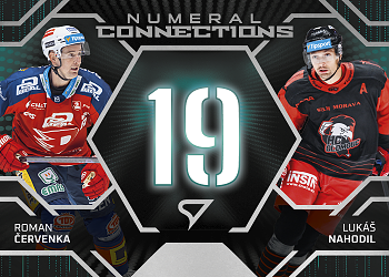Cervenka - Nahodil Pardubice - Olomouc Tipsport ELH 2025/26 SportZoo 2. serie Numeral Connections #NC-08