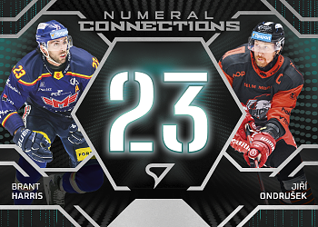 Harris - Ondrusek Ceske Budejovice - Olomouc Tipsport ELH 2025/26 SportZoo 2. serie Numeral Connections #NC-10