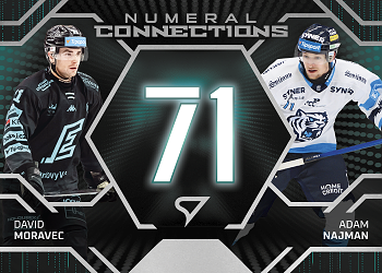 Moravec - Najman Karlovy Vary - Liberec Tipsport ELH 2025/26 SportZoo 2. serie Numeral Connections #NC-15