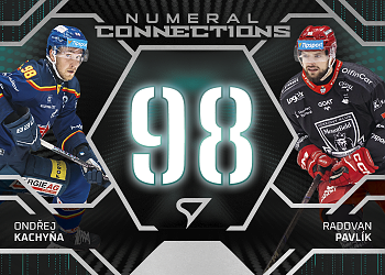 Kachyna - Pavlik Ceske Budejovice - Hradec Kralove Tipsport ELH 2025/26 SportZoo 2. serie Numeral Connections #NC-18