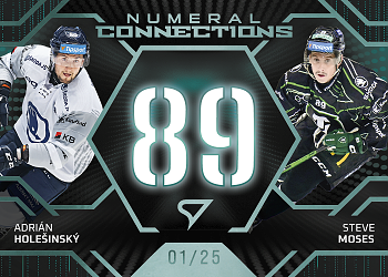 Holesinsky - Moses Plzen - Mlada Boleslav Tipsport ELH 2025/26 SportZoo 2. serie Numeral Connections Verdant Green /25 #NC-16
