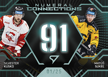 Kusko - Sukel Olomouc - Litvinov Tipsport ELH 2025/26 SportZoo 2. serie Numeral Connections Verdant Green /25 #NC-17
