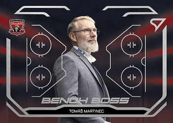 Tomas Martinec Hradec Kralove Tipsport ELH 2025/26 SportZoo 2. serie Bench Boss #BB-05
