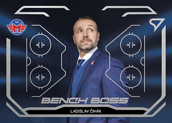 Ladislav Cihak Ceske Budejovice Tipsport ELH 2025/26 SportZoo 2. serie Bench Boss #BB-07