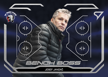 Josef Jandac Plzen Tipsport ELH 2025/26 SportZoo 2. serie Bench Boss #BB-12