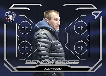 Vaclav Pletka Plzen Tipsport ELH 2025/26 SportZoo 2. serie Bench Boss #BB-13