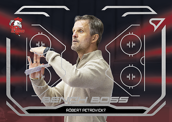 Robert Petrovicky Olomouc Tipsport ELH 2025/26 SportZoo 2. serie Bench Boss #BB-17