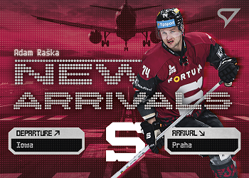 Adam Raska Sparta Tipsport ELH 2025/26 SportZoo 2. serie New Arrivals #NA-08
