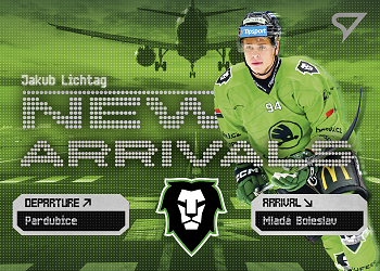 Jakub Lichtag Mlada Boleslav Tipsport ELH 2025/26 SportZoo 2. serie New Arrivals #NA-21