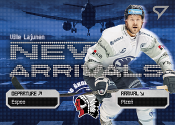 Ville Lajunen Plzen Tipsport ELH 2025/26 SportZoo 2. serie New Arrivals #NA-28