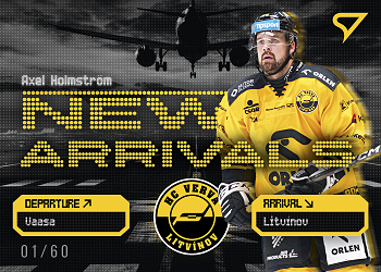 Axel Holmstrom Litvinov Tipsport ELH 2025/26 SportZoo 2. serie New Arrivals Iron Grey /60 #NA-25
