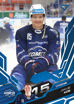 Jakub Kos Kometa Brno Tipsport ELH 2025/26 SportZoo 1. serie Azure Blue #013