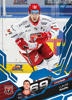 Lukas Radil Hradec Kralove Tipsport ELH 2025/26 SportZoo 1. serie Azure Blue #071