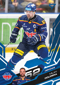 Milan Doudera Ceske Budejovice Tipsport ELH 2025/26 SportZoo 1. serie Azure Blue #094
