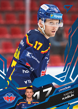 Matej Kaslik Ceske Budejovice Tipsport ELH 2025/26 SportZoo 1. serie Azure Blue #102