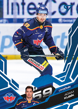 Adam Kubik Ceske Budejovice Tipsport ELH 2025/26 SportZoo 1. serie Azure Blue #104