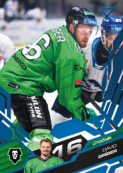 David Griger Mlada Boleslav Tipsport ELH 2025/26 SportZoo 1. serie Azure Blue #118