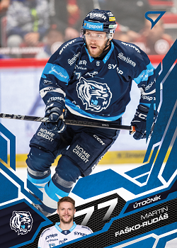 Martin Fasko-Rudas Liberec Tipsport ELH 2025/26 SportZoo 1. serie Azure Blue #188