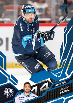 Adam Musil Liberec Tipsport ELH 2025/26 SportZoo 1. serie Azure Blue #190