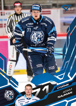Adam Najman Liberec Tipsport ELH 2025/26 SportZoo 1. serie Azure Blue #191