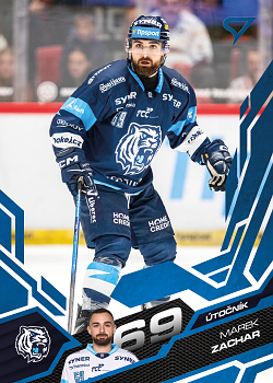 Marek Zachar Liberec Tipsport ELH 2025/26 SportZoo 1. serie Azure Blue #198