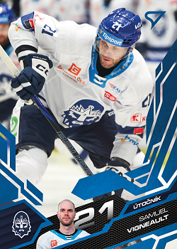 Samuel Vigneault Kladno Tipsport ELH 2025/26 SportZoo 1. serie Azure Blue #234